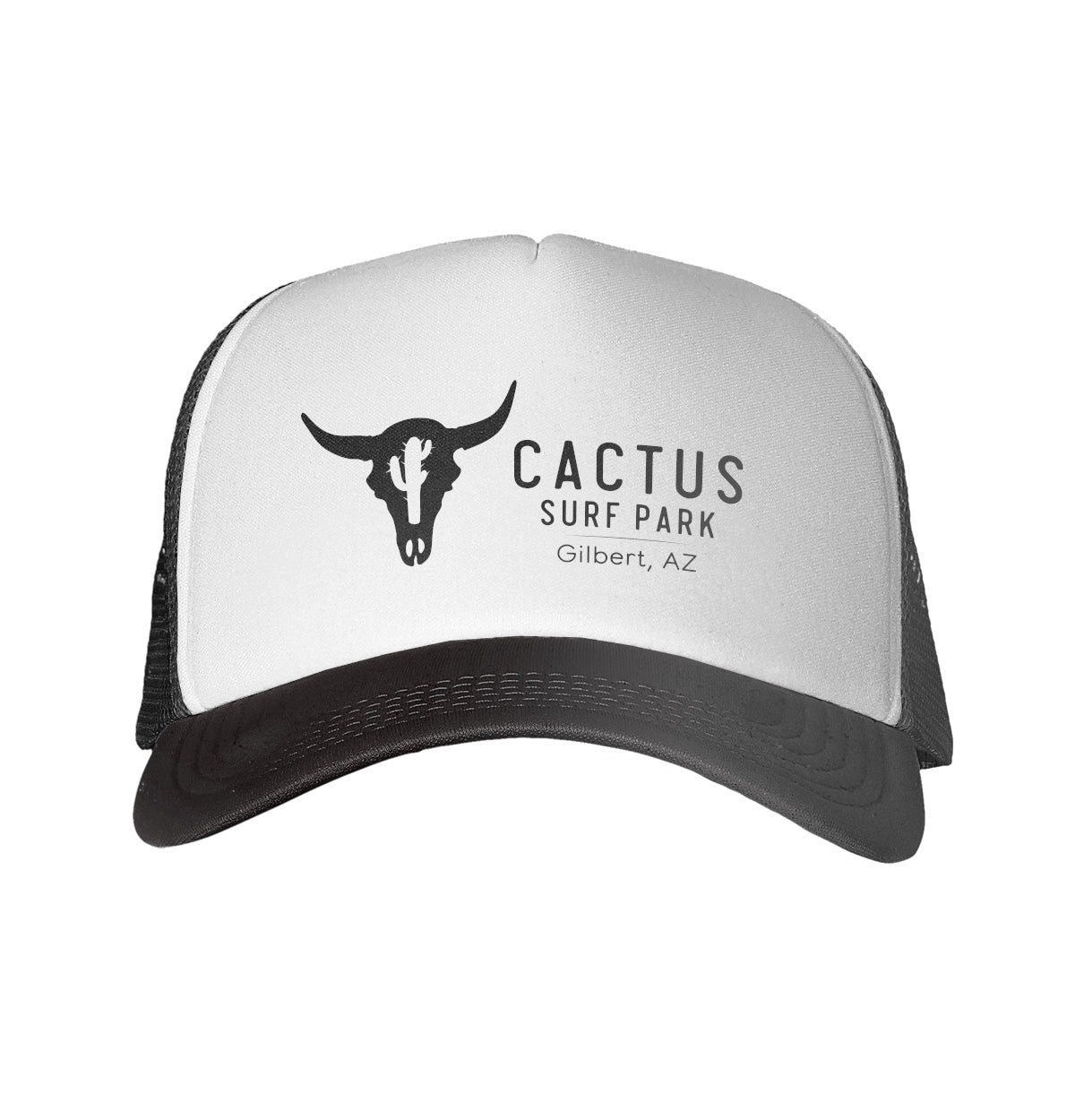 Cactus Surf Park / ICON - Mid-Crown Trucker   / White-Black